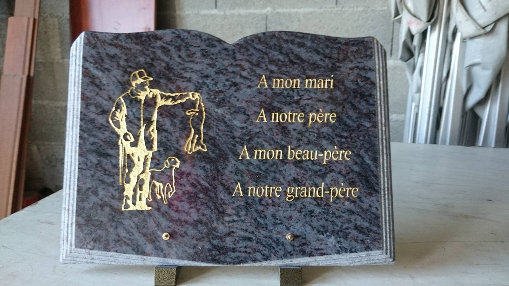 Gravure plaque funéraire